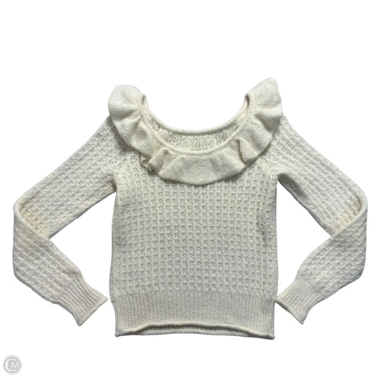 Sweater By Anthropologie In Cream, Size: Xs