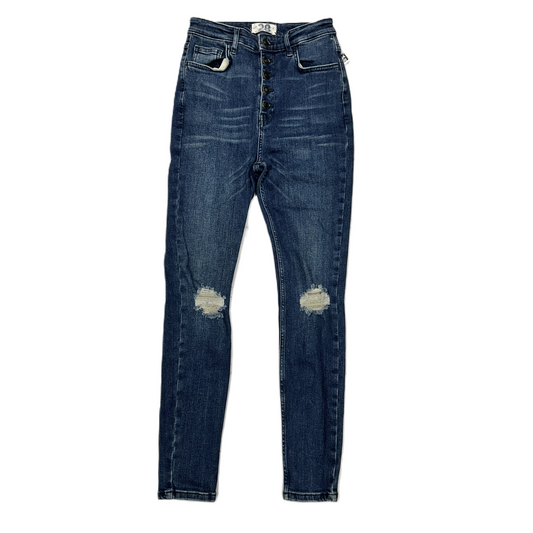 Denim Blue Jeans Skinny By We The Free, Size: 4