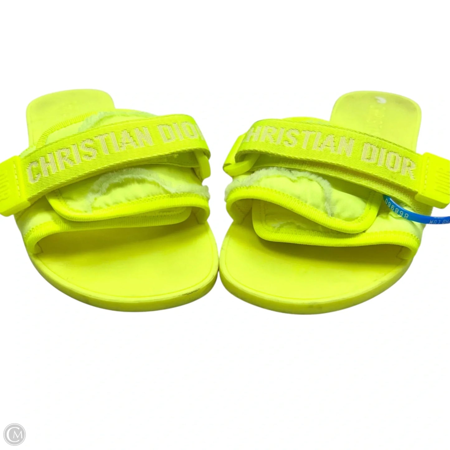 Sandals Luxury Designer By Christian Dior In Neon, Size: 8