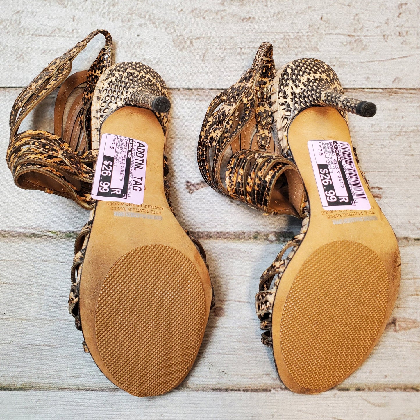 Sandals Heels Stiletto By Leon Max  Size: 7.5