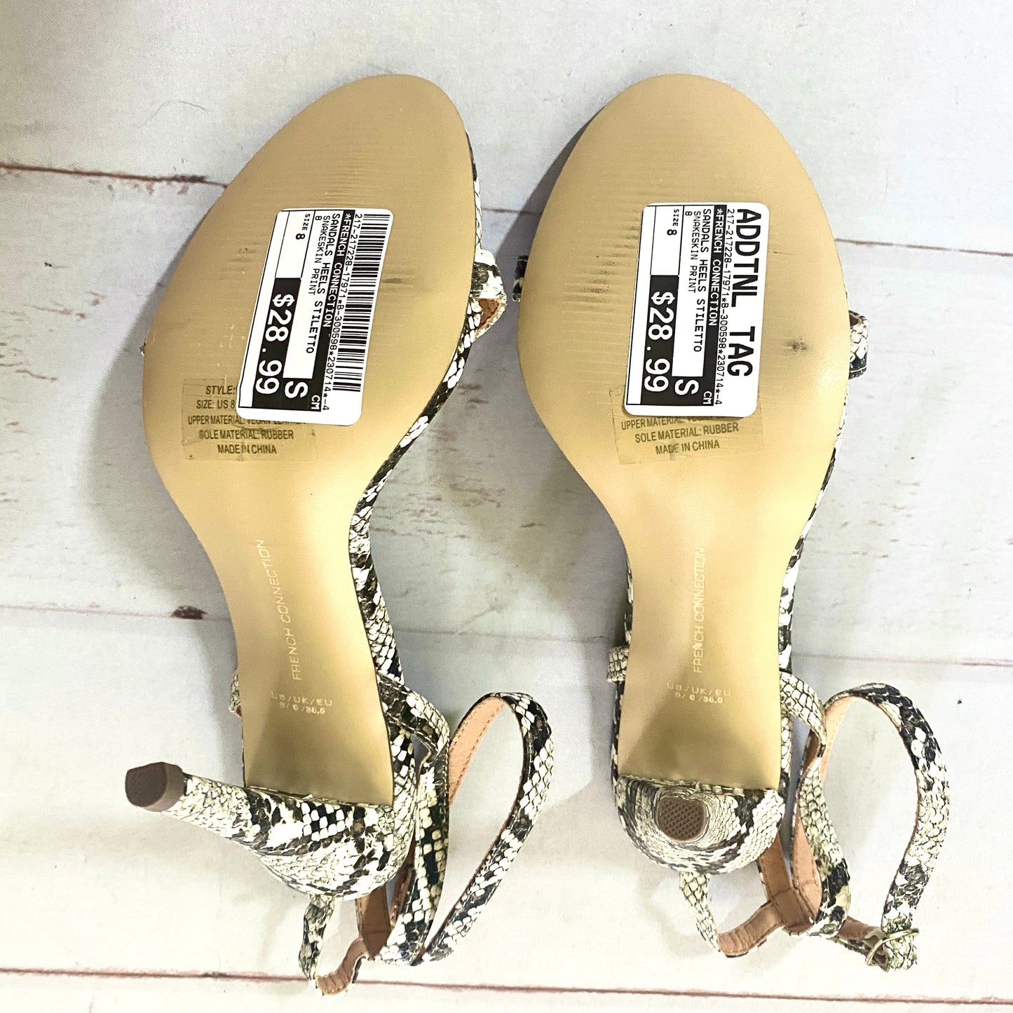 Sandals Heels Stiletto By French Connection  Size: 8