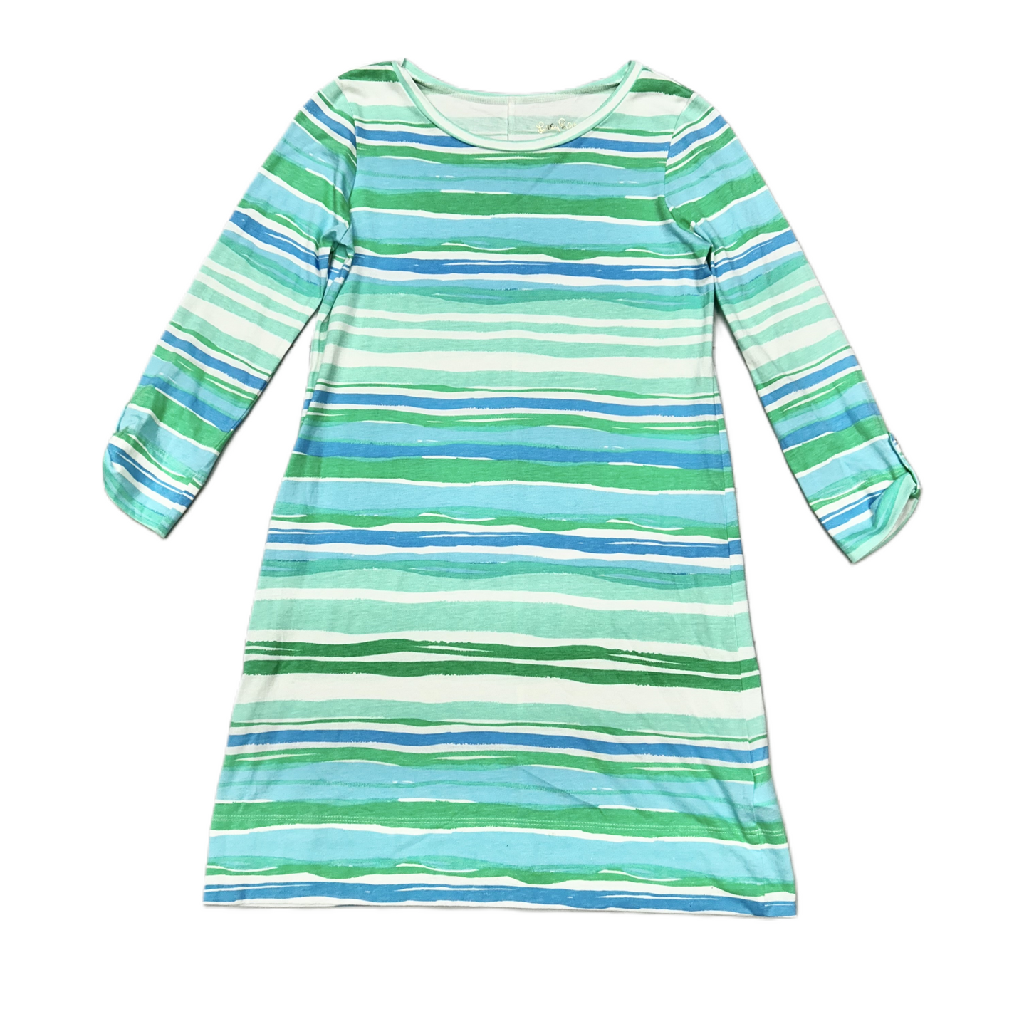 Dress Designer By Lilly Pulitzer In Blue Green, Size: Xs