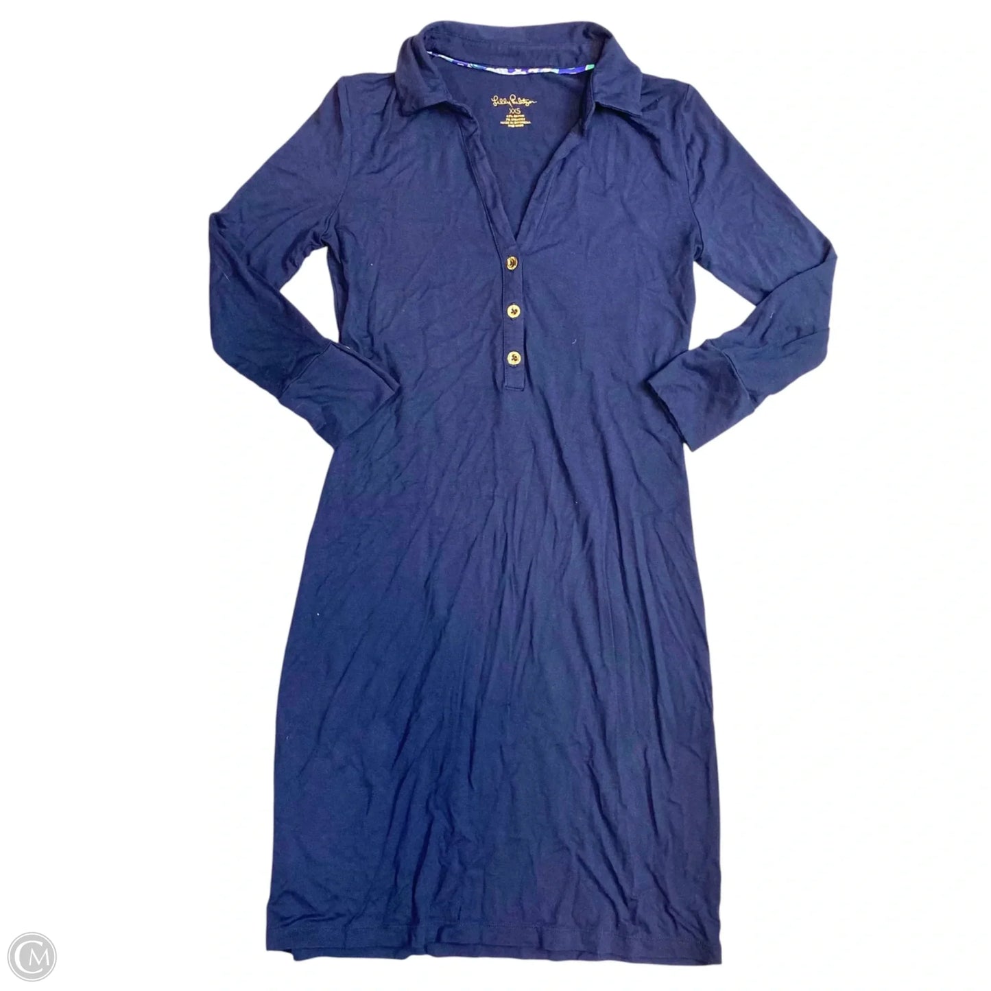 Dress Designer By Lilly Pulitzer In Navy, Size: Xxs
