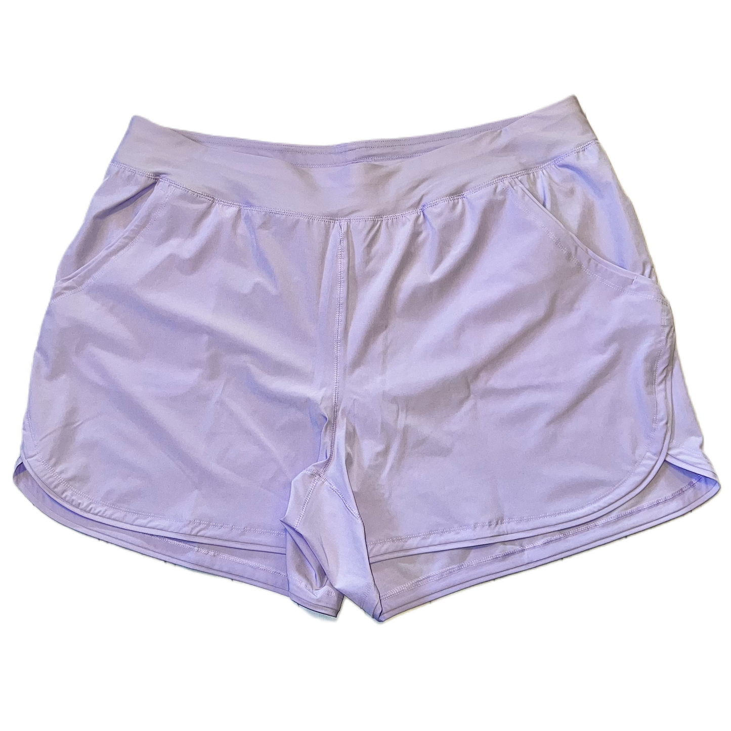 Lavender Athletic Shorts By Lands End, Size: 22w