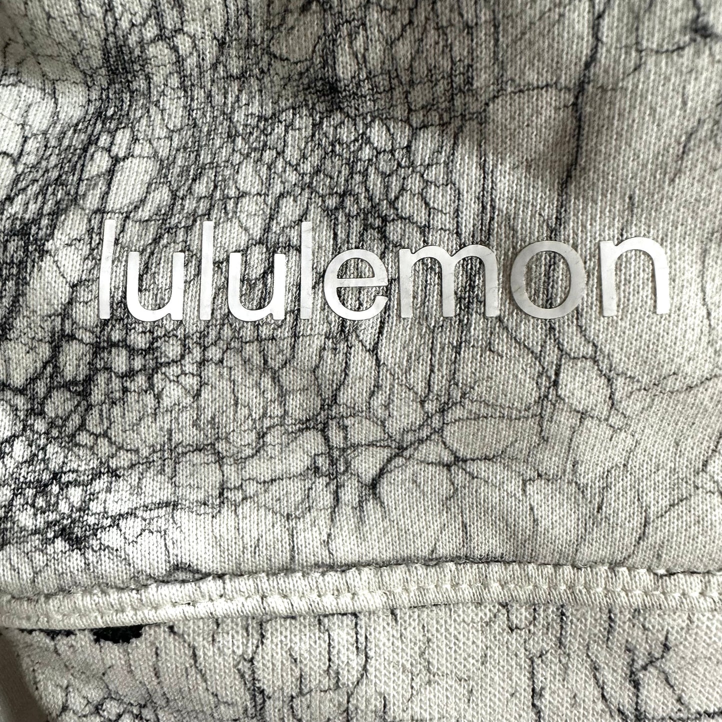 Grey & White Athletic Sweatshirt Crewneck By Lululemon, Size: 8