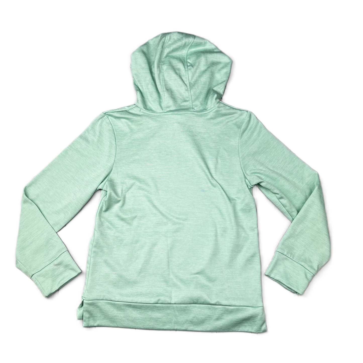 Green Athletic Top Long Sleeve Hoodie By Adidas, Size: L