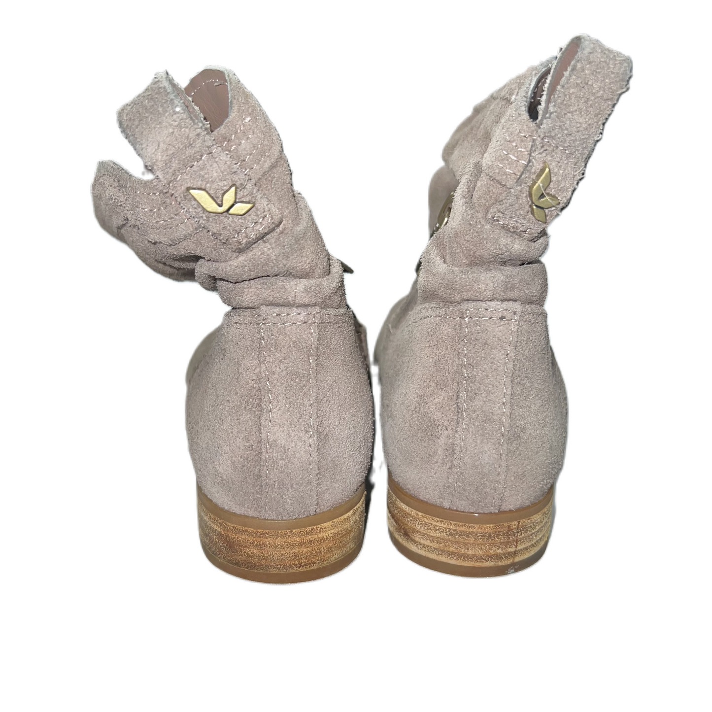 Taupe Boots Ankle Flats By Koolaburra By Ugg, Size: 5