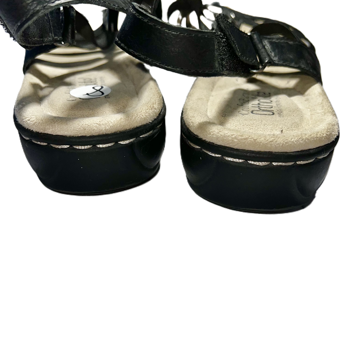 Sandals Flats By Croft And Barrow In Black, Size: 8