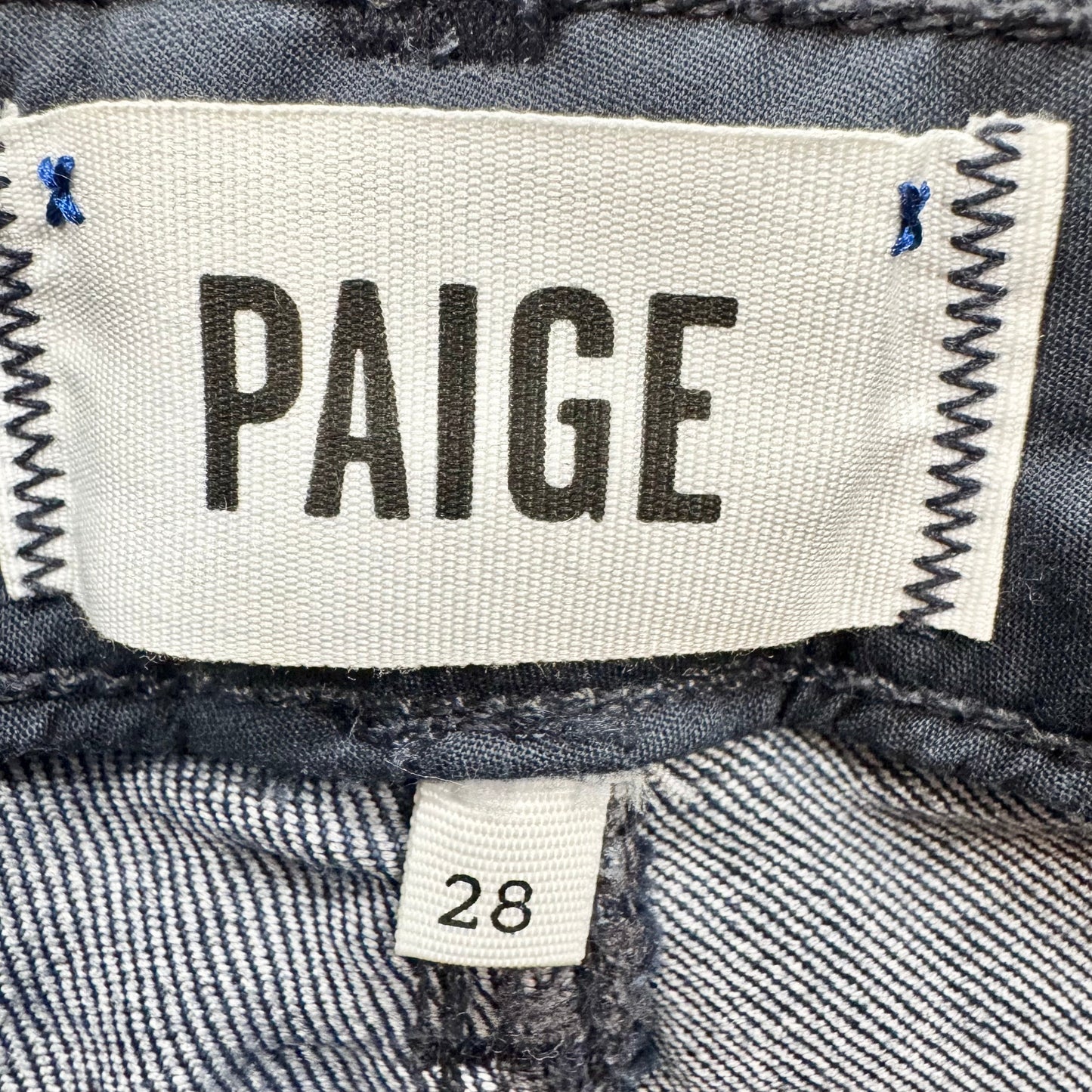 Jeans Straight By Paige In Blue Denim, Size: 6