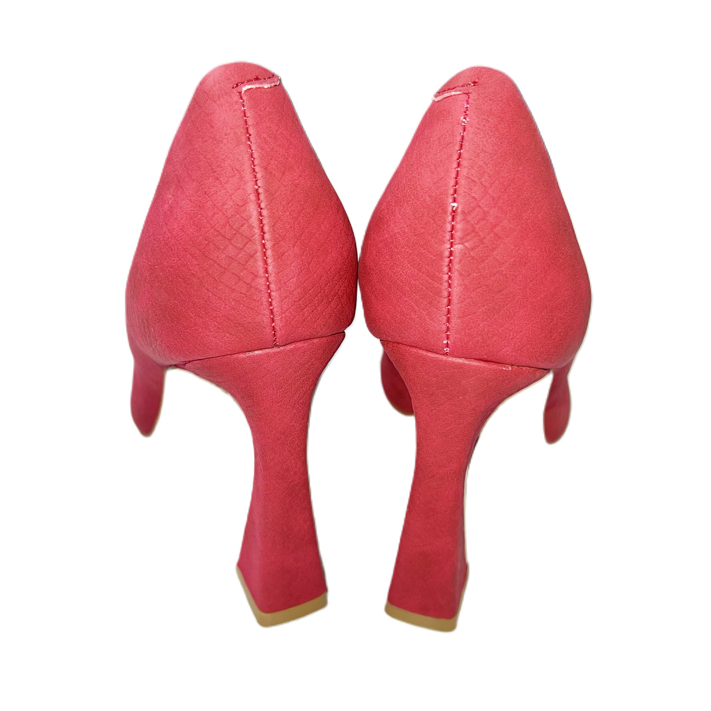 Red Shoes Heels Block By Jessica Simpson, Size: 7