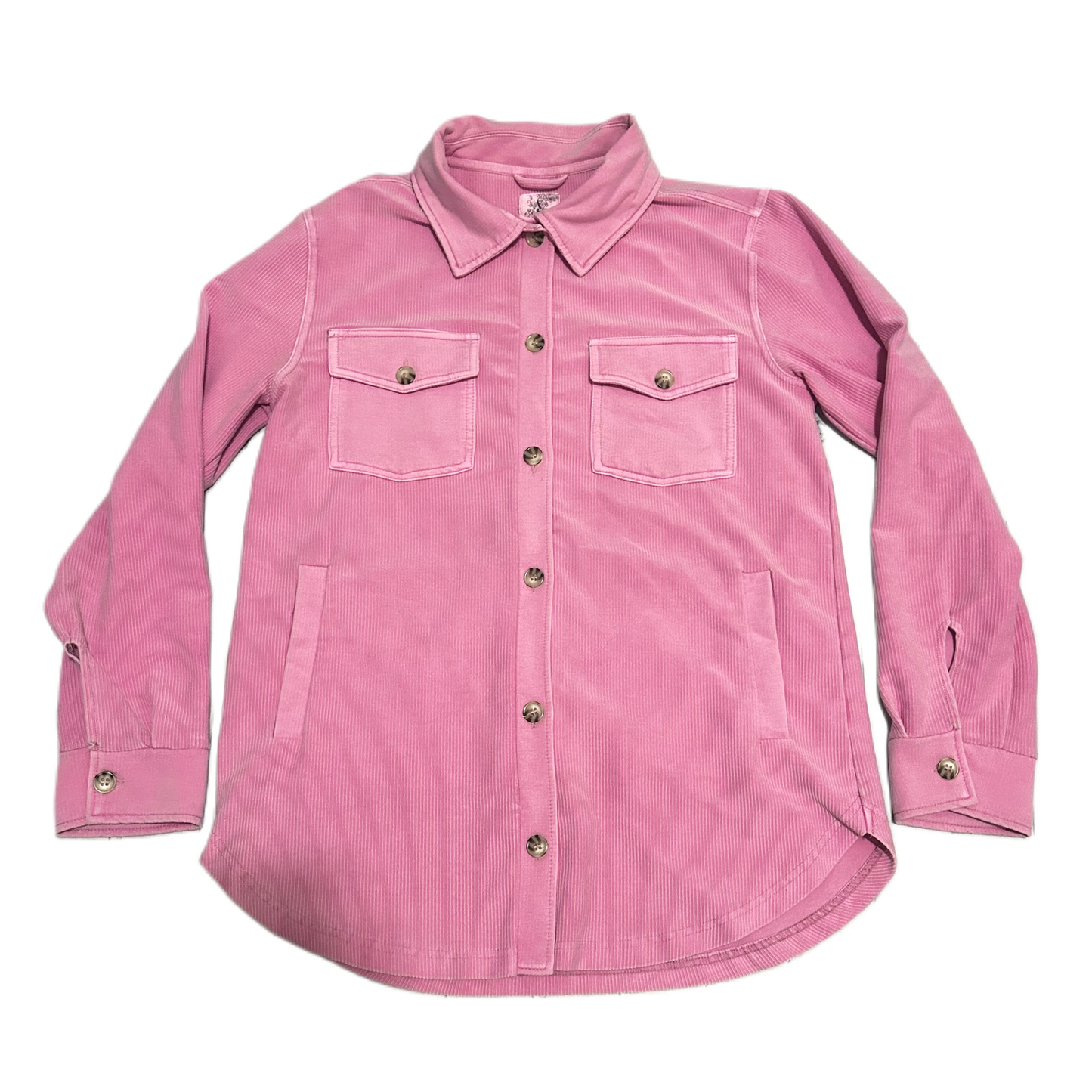 Jacket Shirt By Altard State In Pink, Size: S