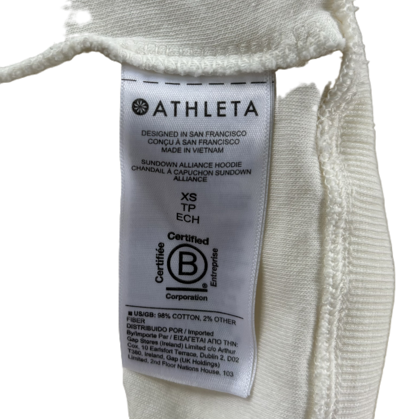 Athletic Sweatshirt Hoodie By Athleta In White, Size: Xs