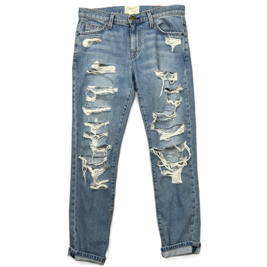 Jeans Boyfriend By Current/elliott In Blue Denim, Size: 2