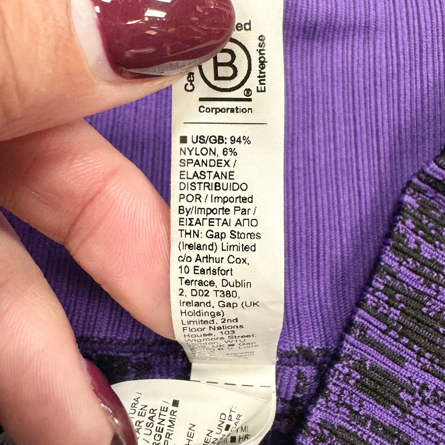 Athletic Leggings By Athleta In Purple, Size: S