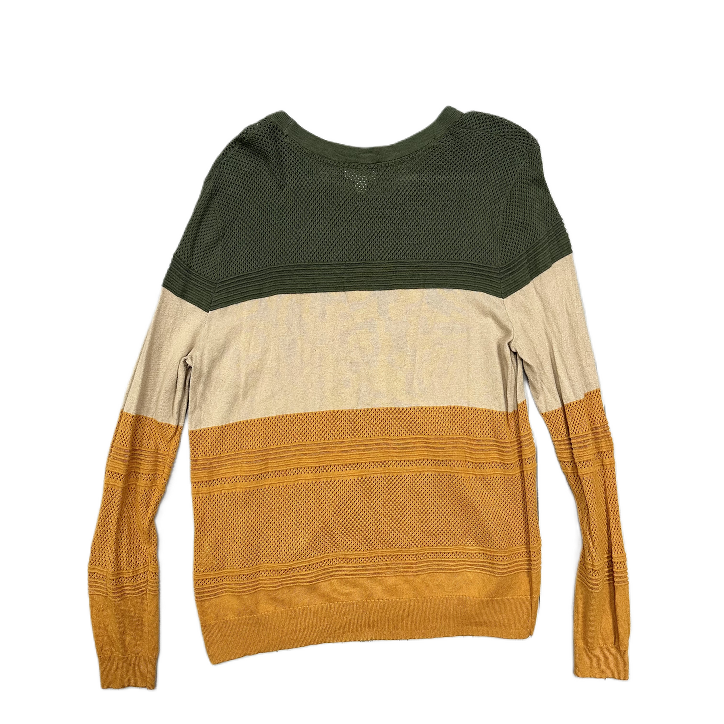 Sweater By Market & Spruce In Green & Orange, Size: 1x