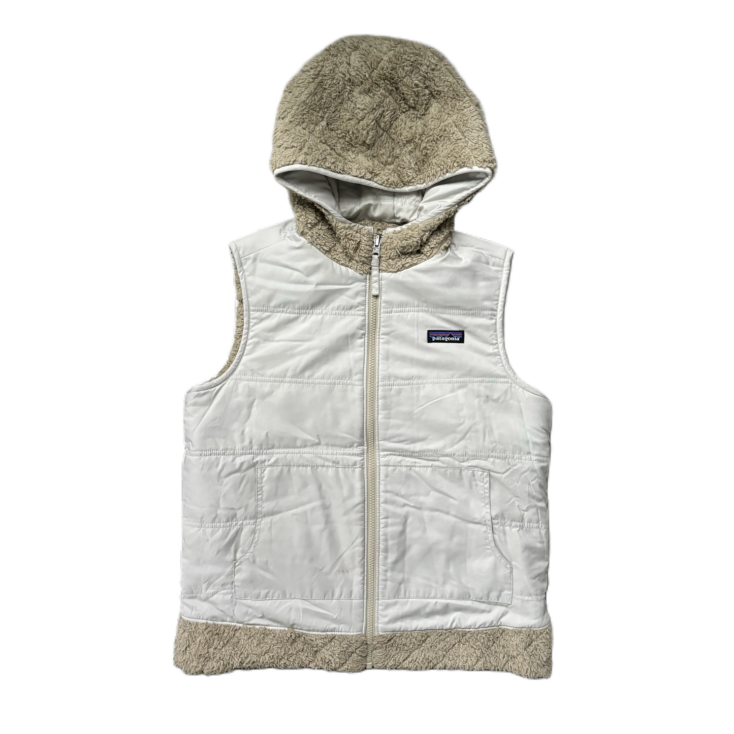 Vest Faux Fur & Sherpa By Patagonia In Beige, Size: M