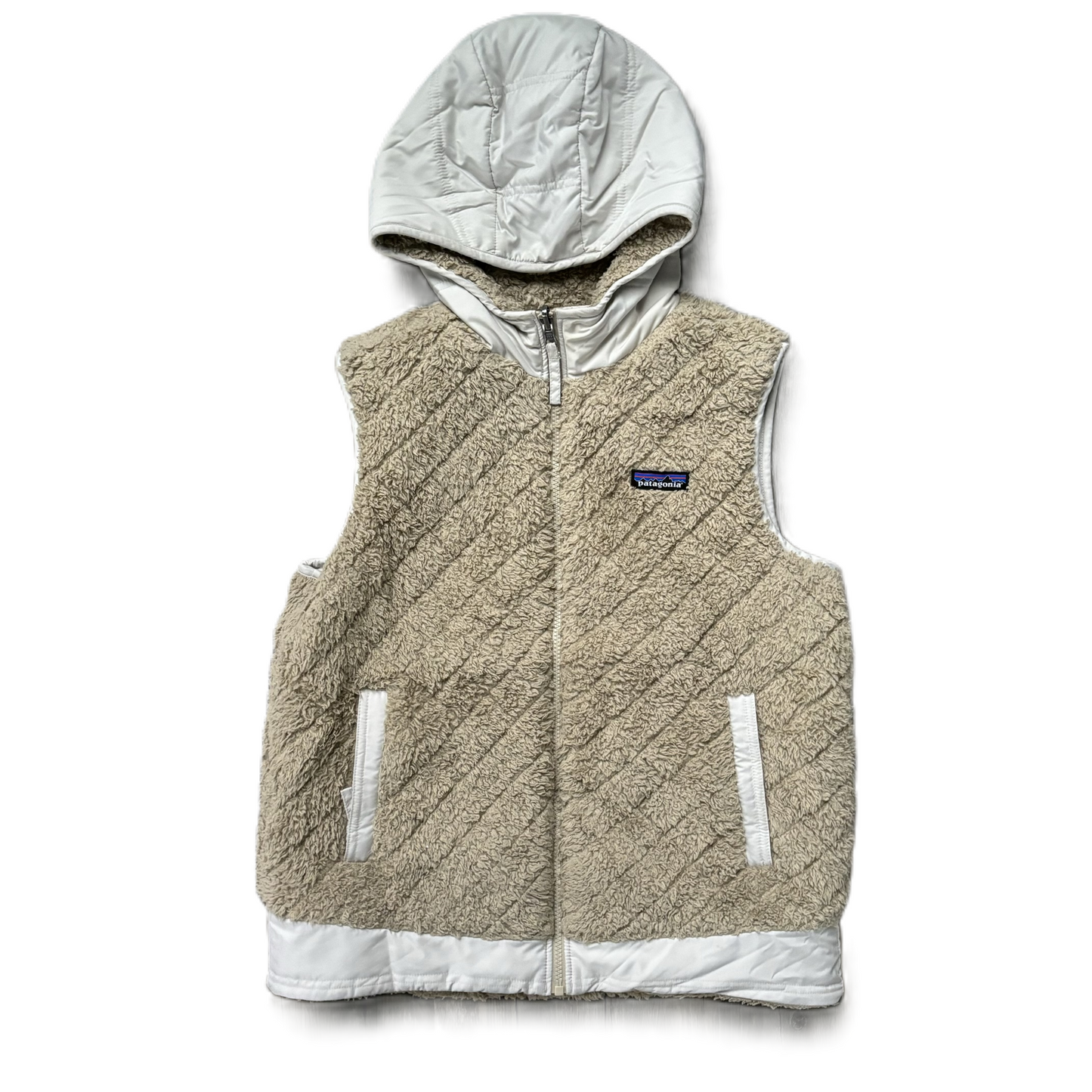 Vest Faux Fur & Sherpa By Patagonia In Beige, Size: M