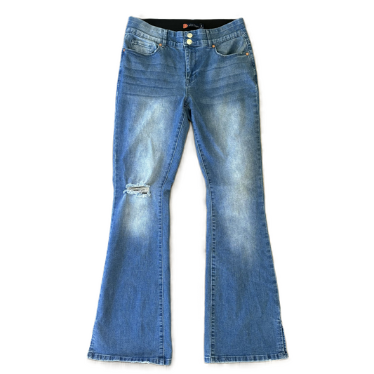 Jeans Flared By indigo poppy In Blue Denim, Size: 8