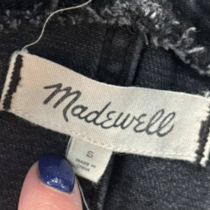 Overalls By Madewell In Black Denim, Size: S