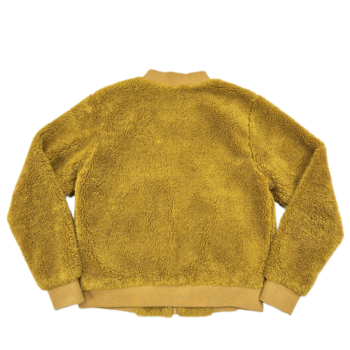 Jacket Faux Fur & Sherpa By J. Crew In Yellow, Size: Xs