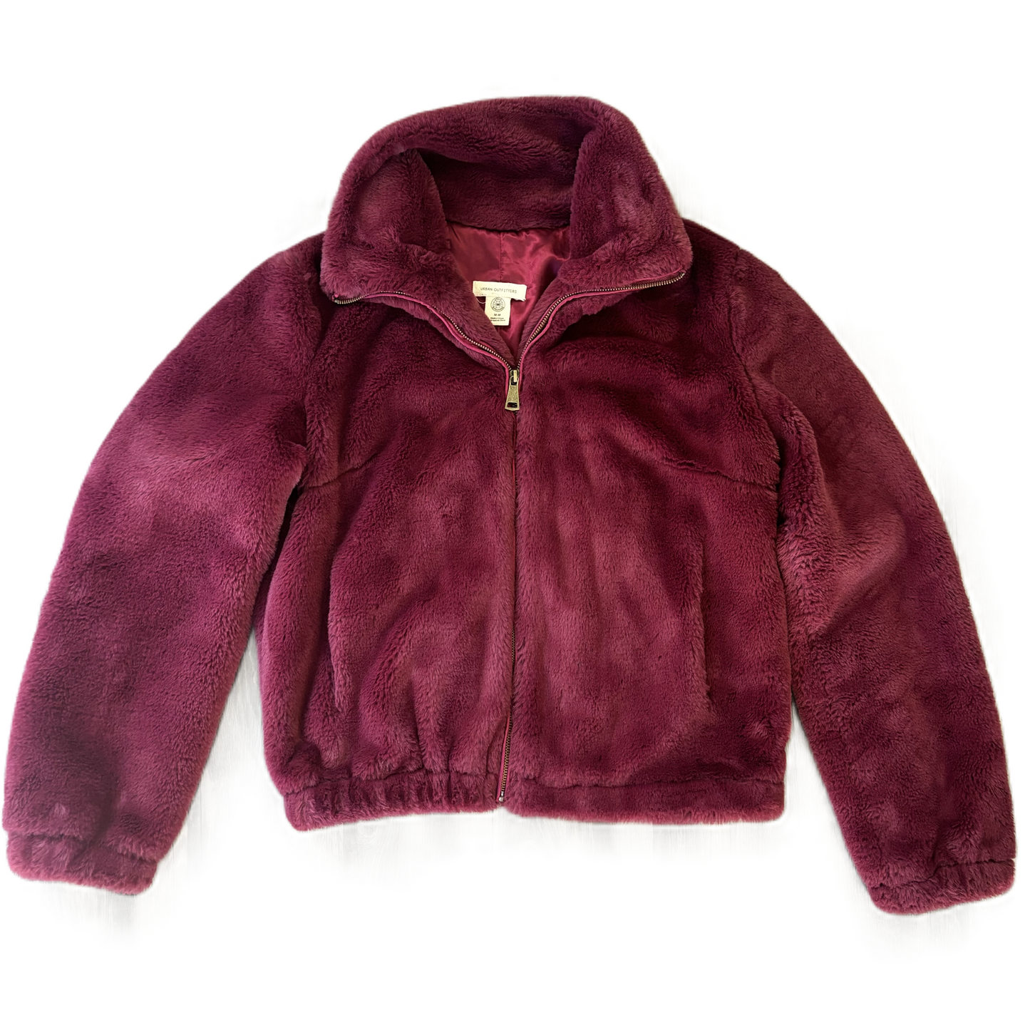 Coat Faux Fur & Sherpa By Urban Outfitters In Red, Size: M