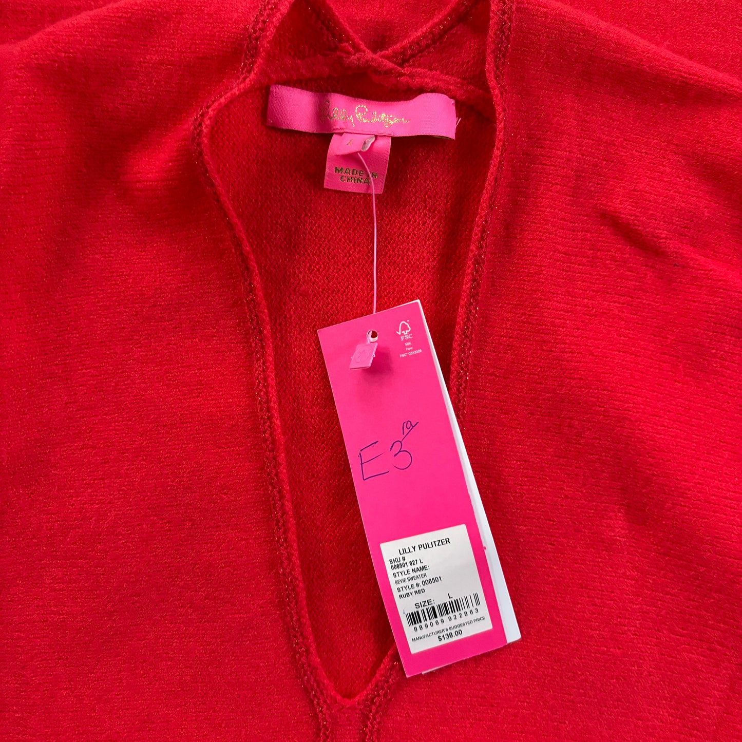 Sweater Designer By Lilly Pulitzer In Red, Size: L