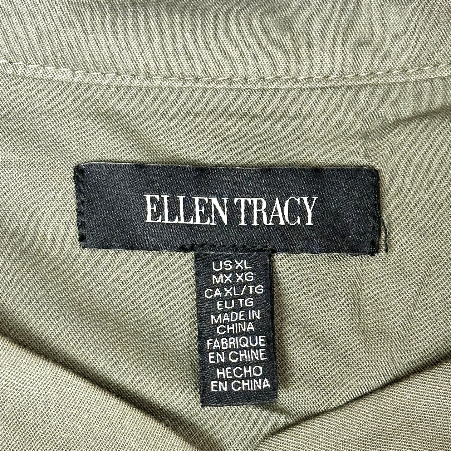 Jacket Other By Ellen Tracy In Green, Size: Xl