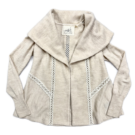 Sweater Cardigan By Anthropologie In Beige, Size: S