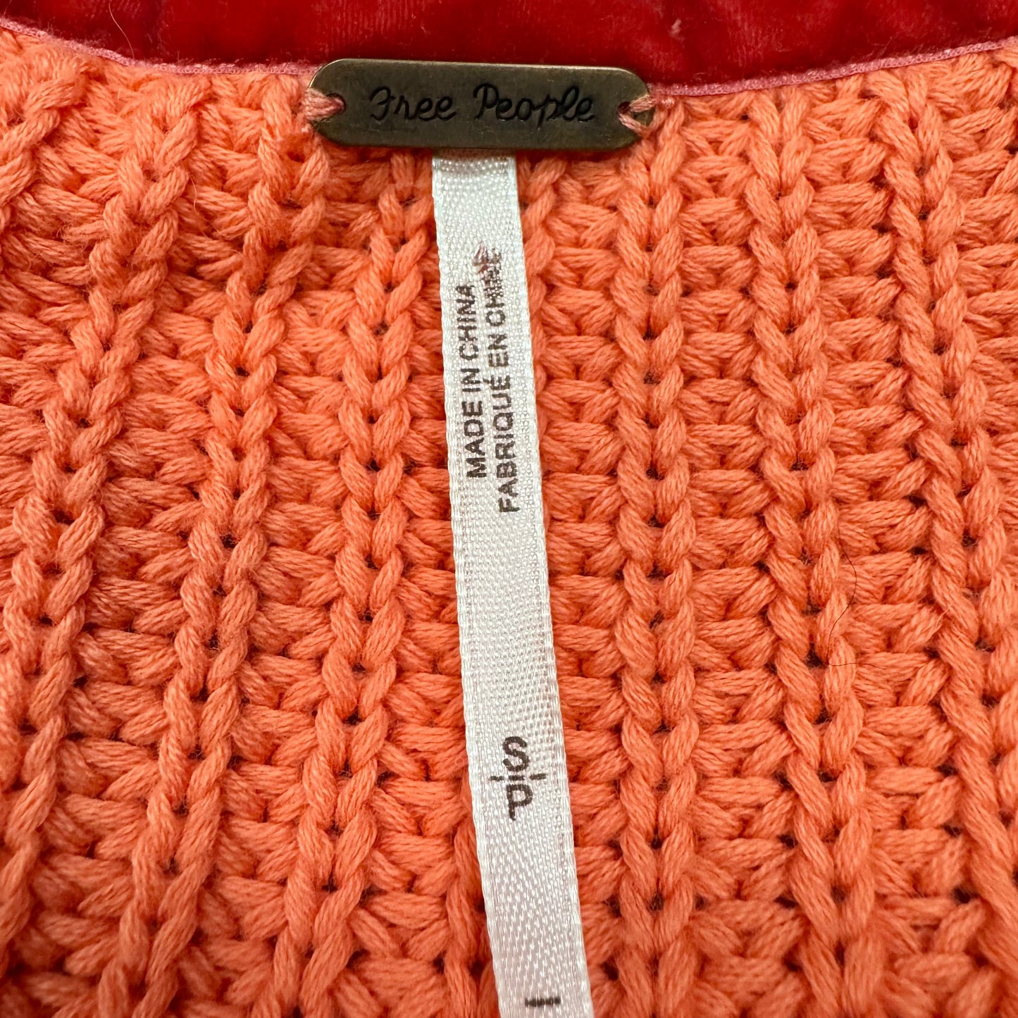 Sweater By Free People In Orange, Size: S