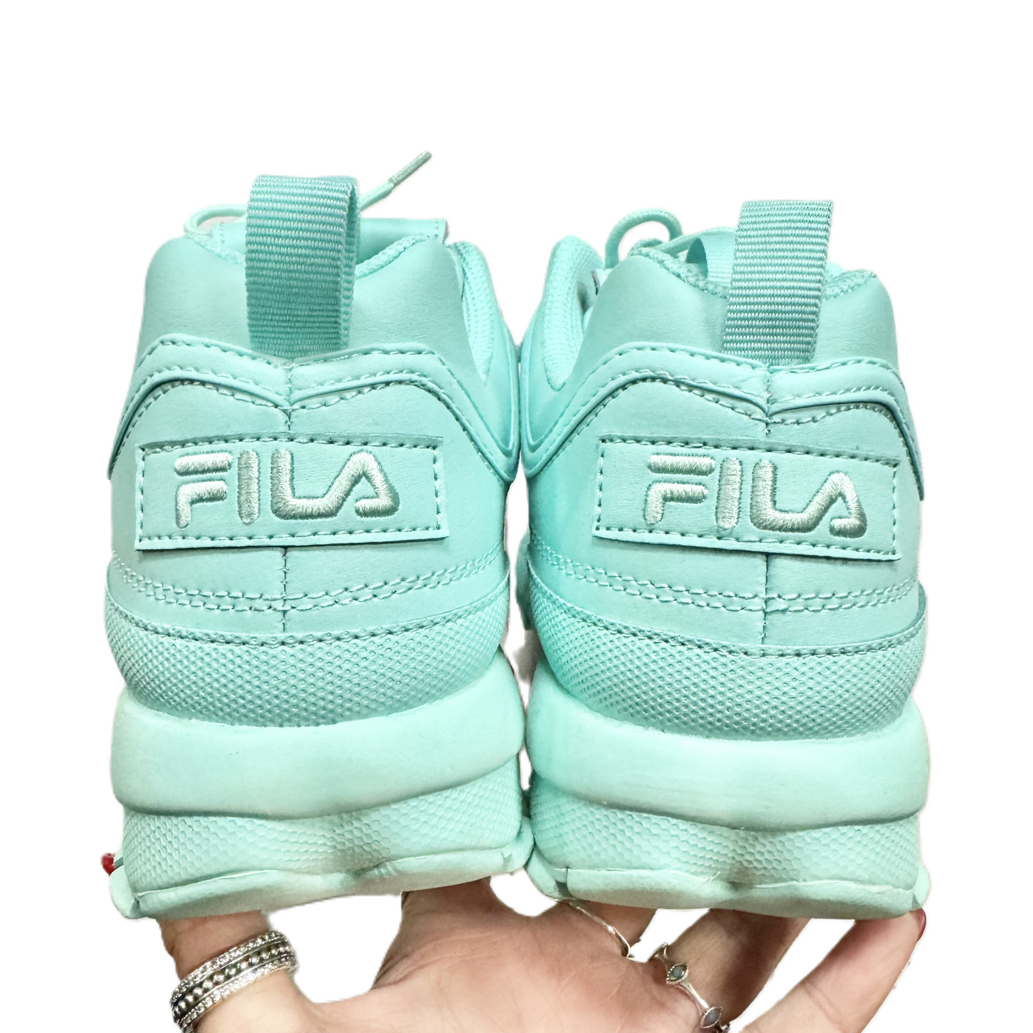 Shoes Sneakers By Fila In Blue, Size: 9