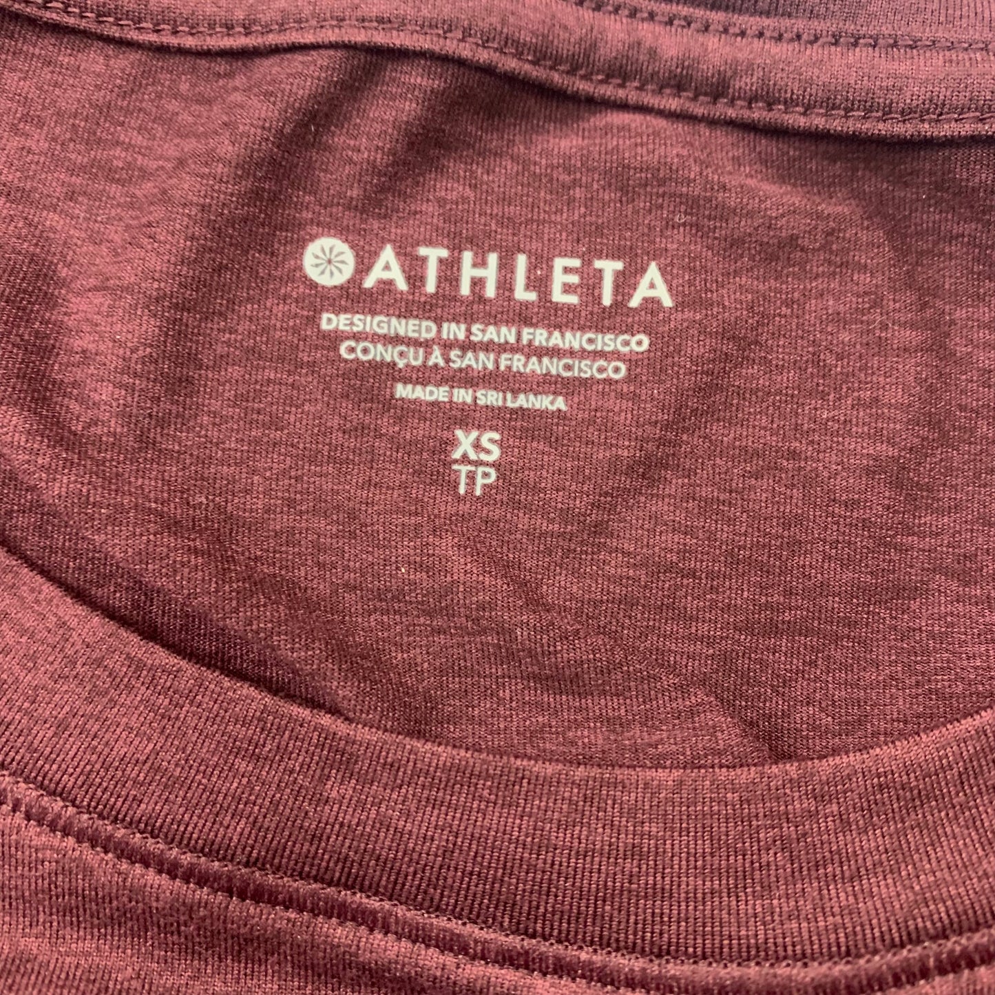 Athletic Top Long Sleeve Crewneck By Athleta In Purple, Size: Xs