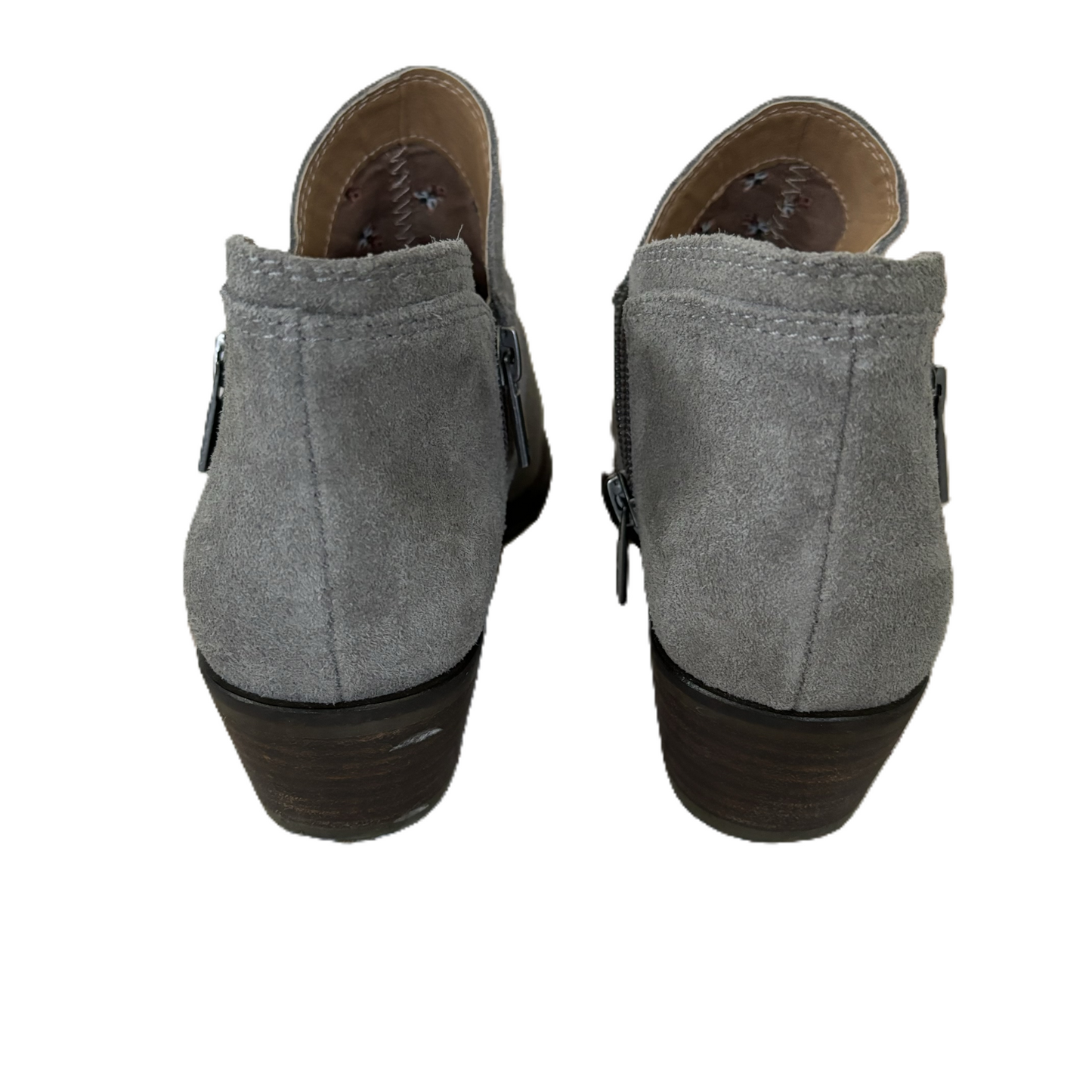 Boots Ankle Flats By Lucky Brand In Grey, Size: 7.5