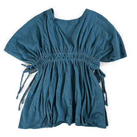 Tunic Short Sleeve By Free People In Teal, Size: Xs