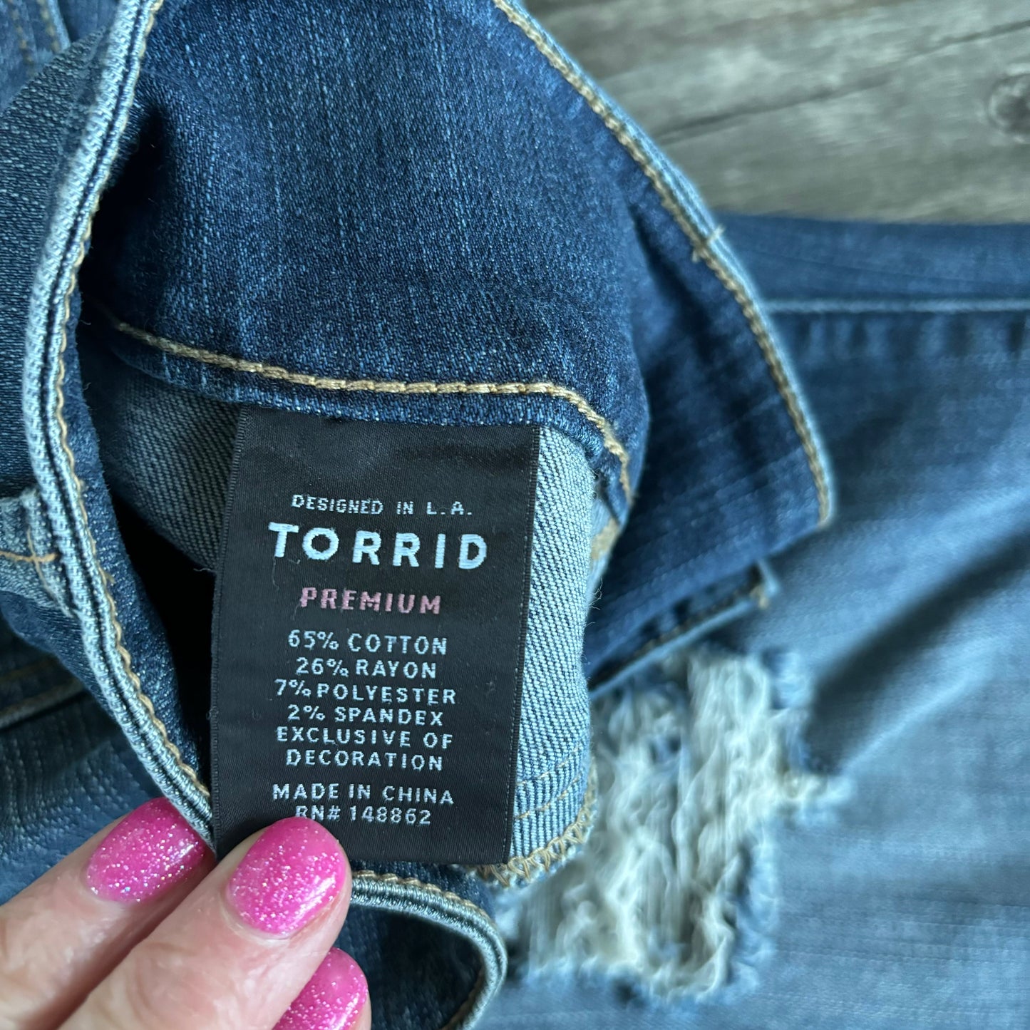 Jeans Jeggings By Torrid In Blue Denim, Size: 22