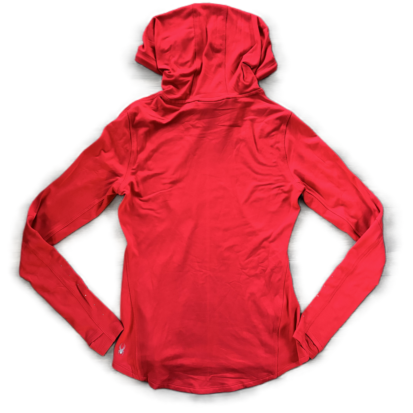 Athletic Top Long Sleeve Hoodie By Spyder In Red, Size: S