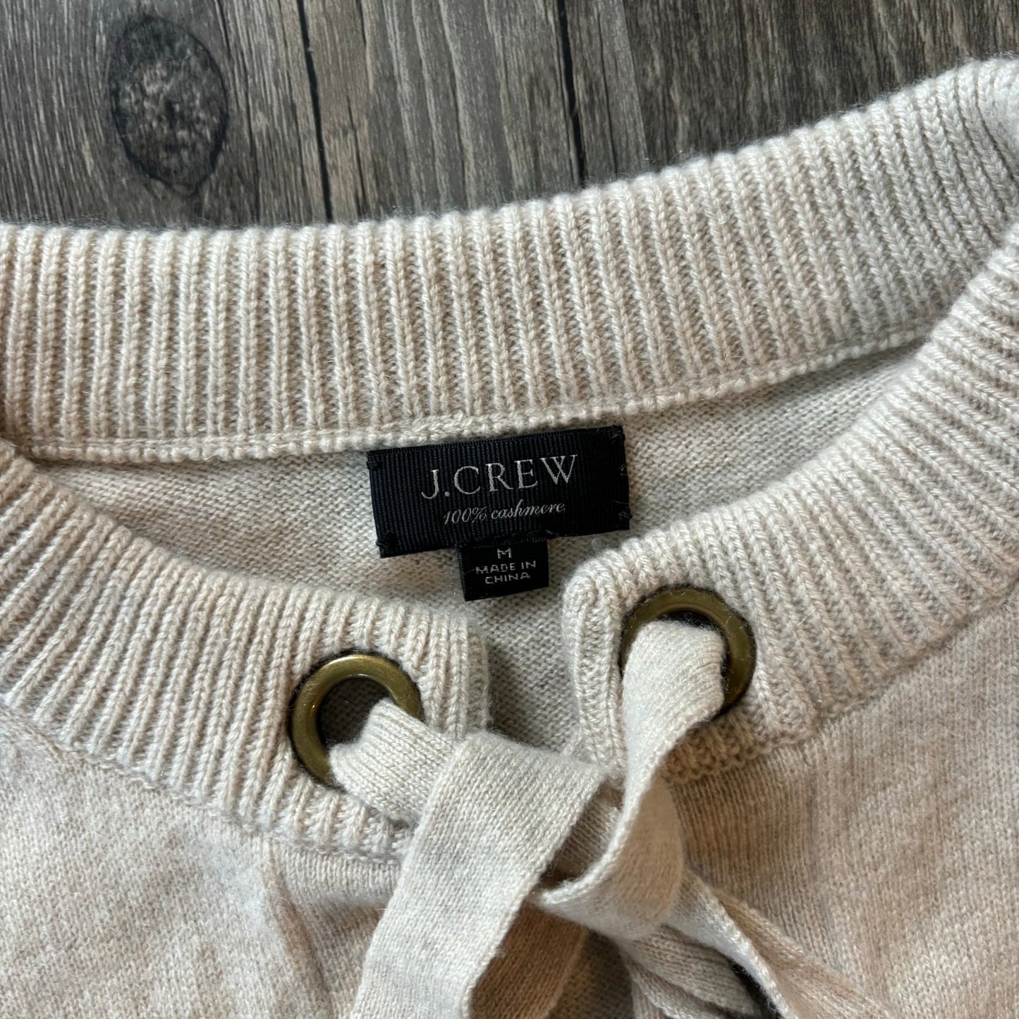 Sweater Cashmere By J. Crew In Beige, Size: M