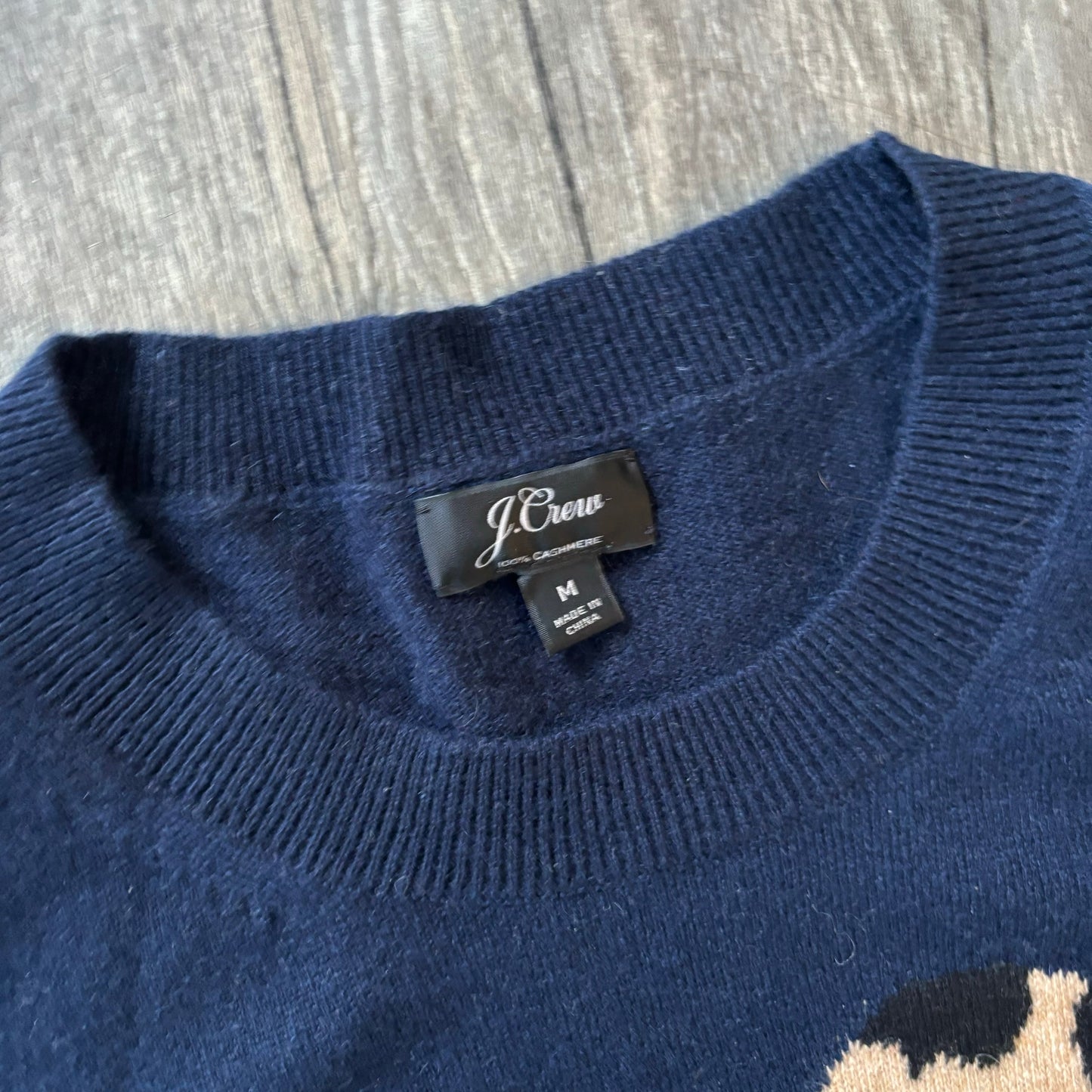 Sweater Cashmere By J. Crew In Navy, Size: M