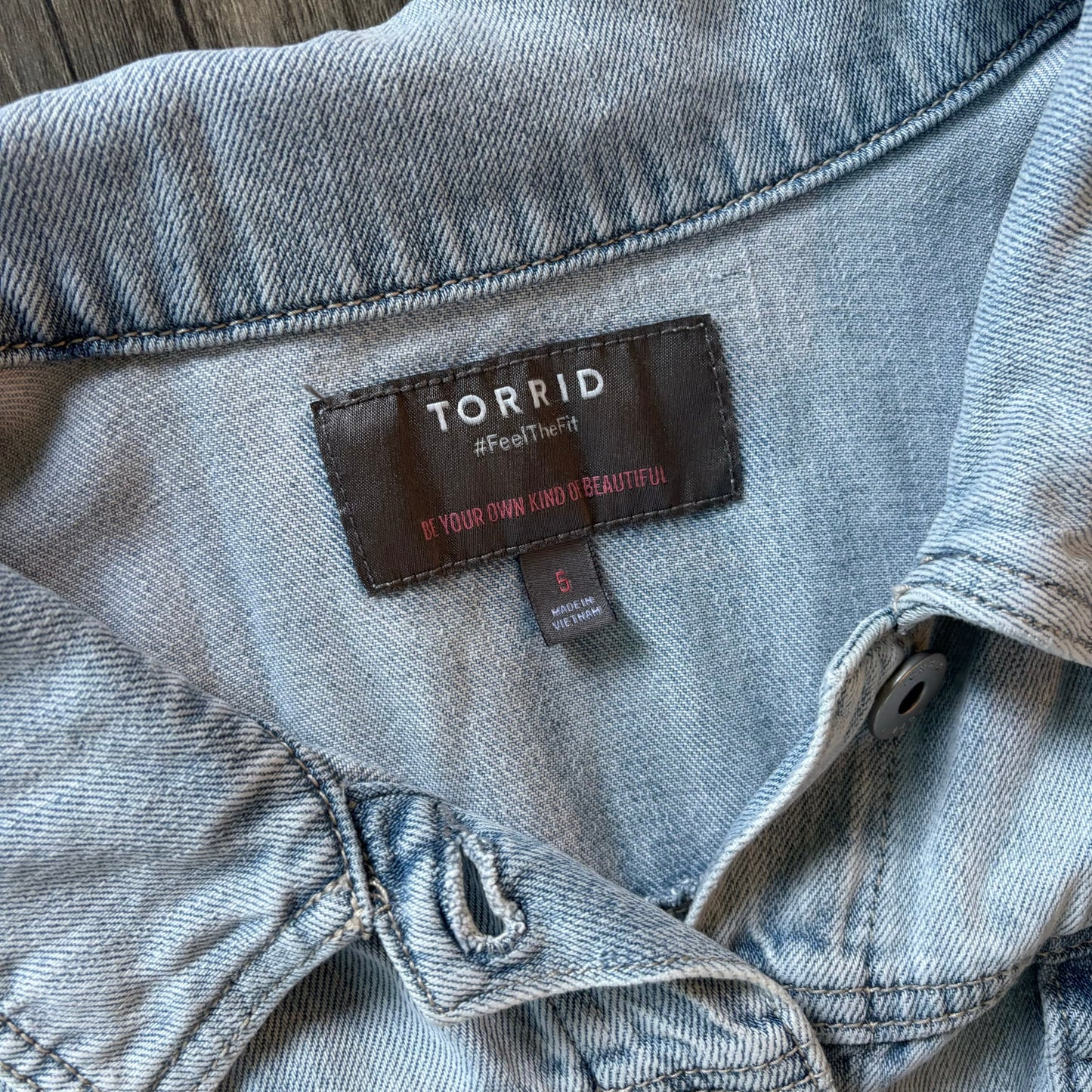 Jacket Denim By Torrid In Blue Denim, Size: 5x