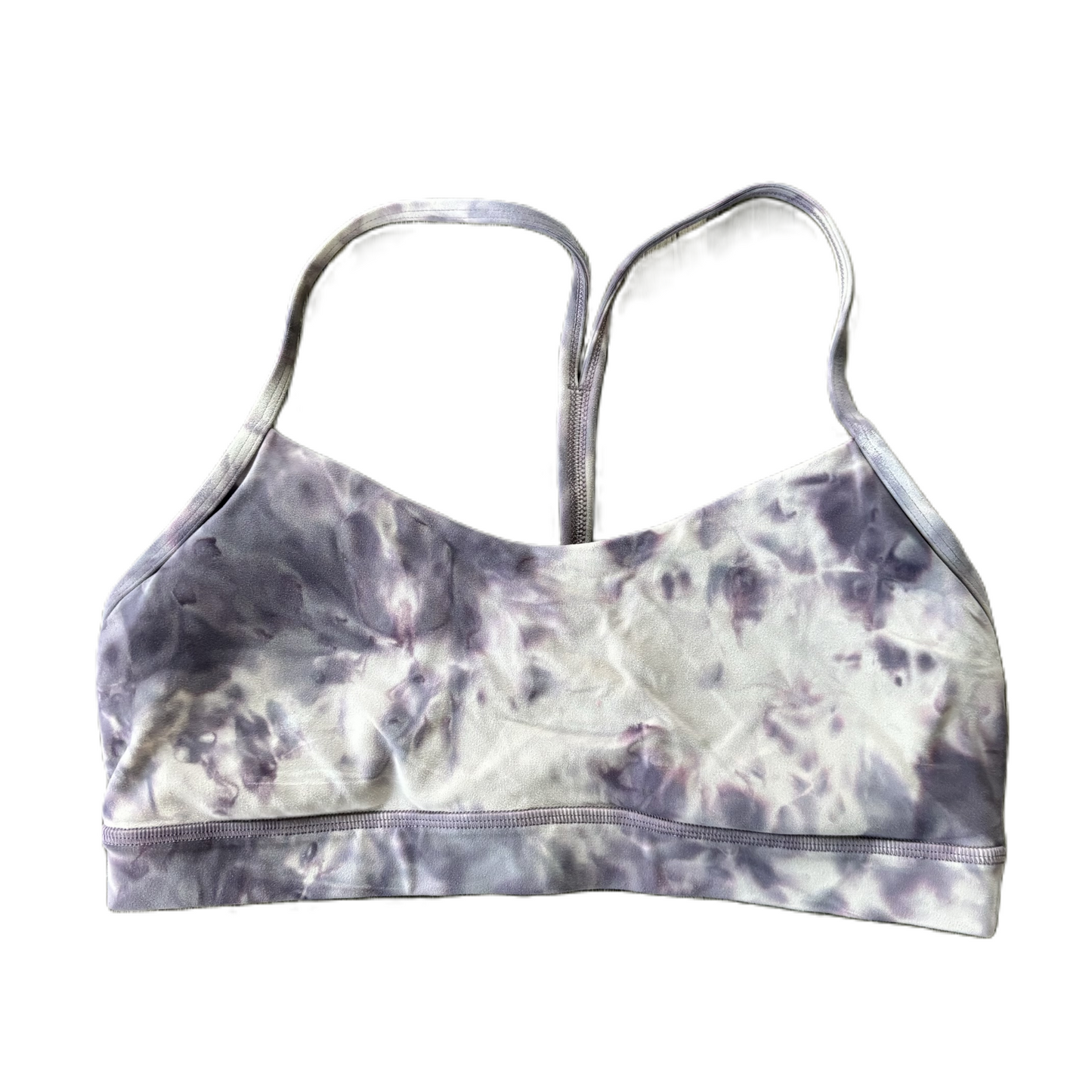 Athletic Bra By Lululemon In Tie Dye Print, Size: 10