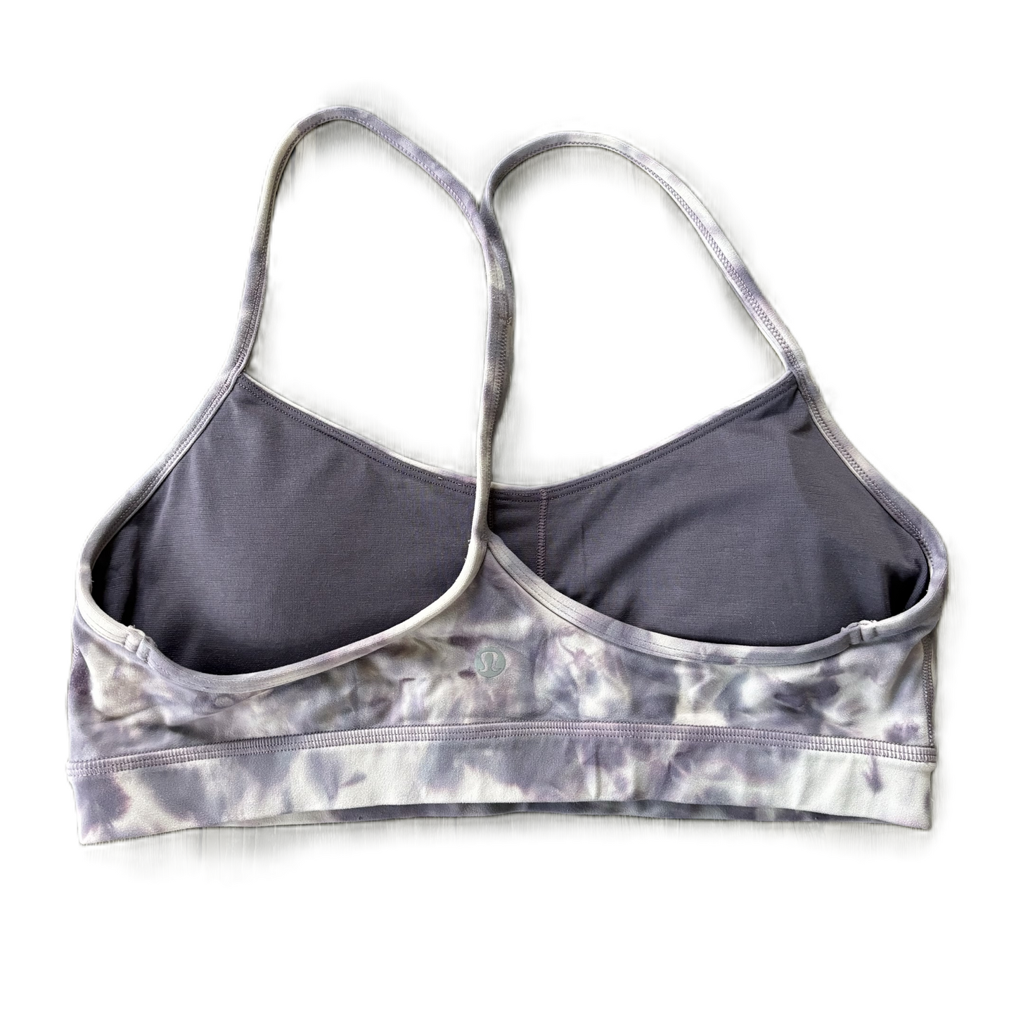 Athletic Bra By Lululemon In Tie Dye Print, Size: 10