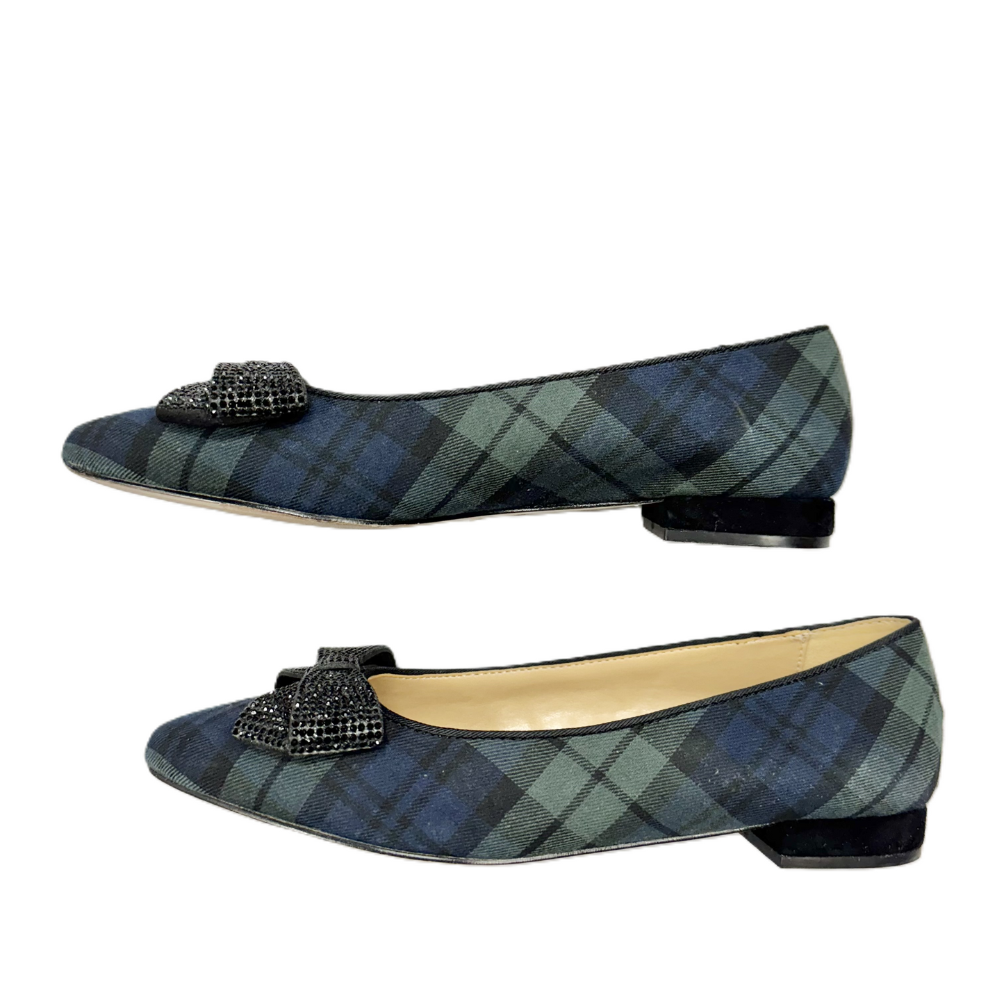 Shoes Flats By Talbots In Plaid Pattern, Size: 5