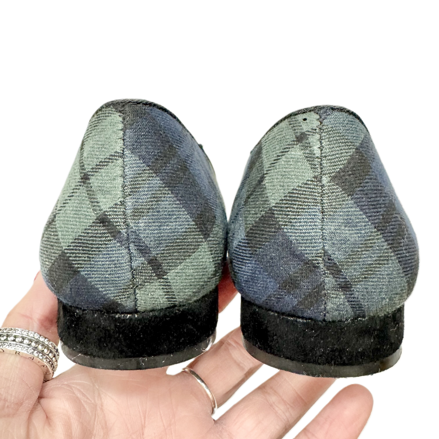 Shoes Flats By Talbots In Plaid Pattern, Size: 5