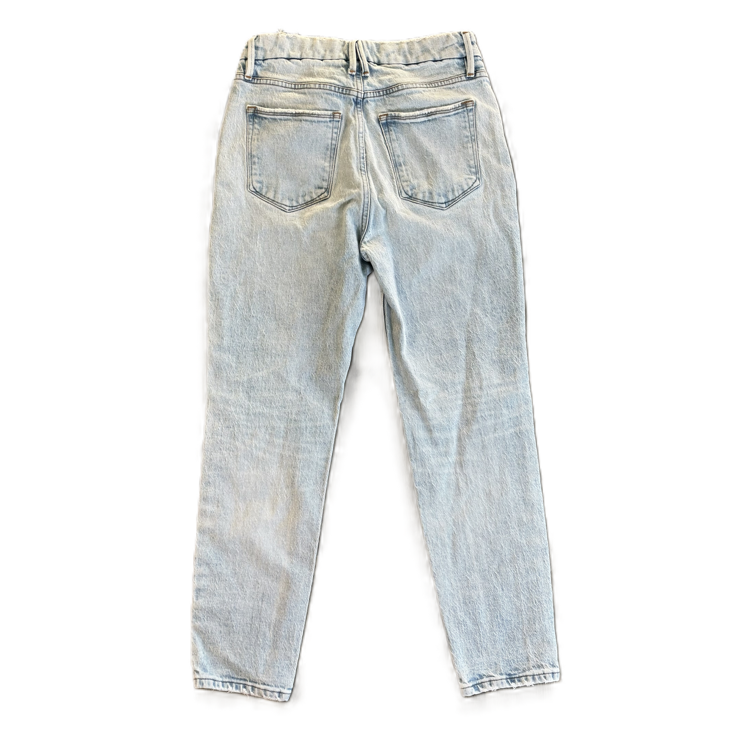 Jeans Straight By Good American In Blue Denim, Size: 4