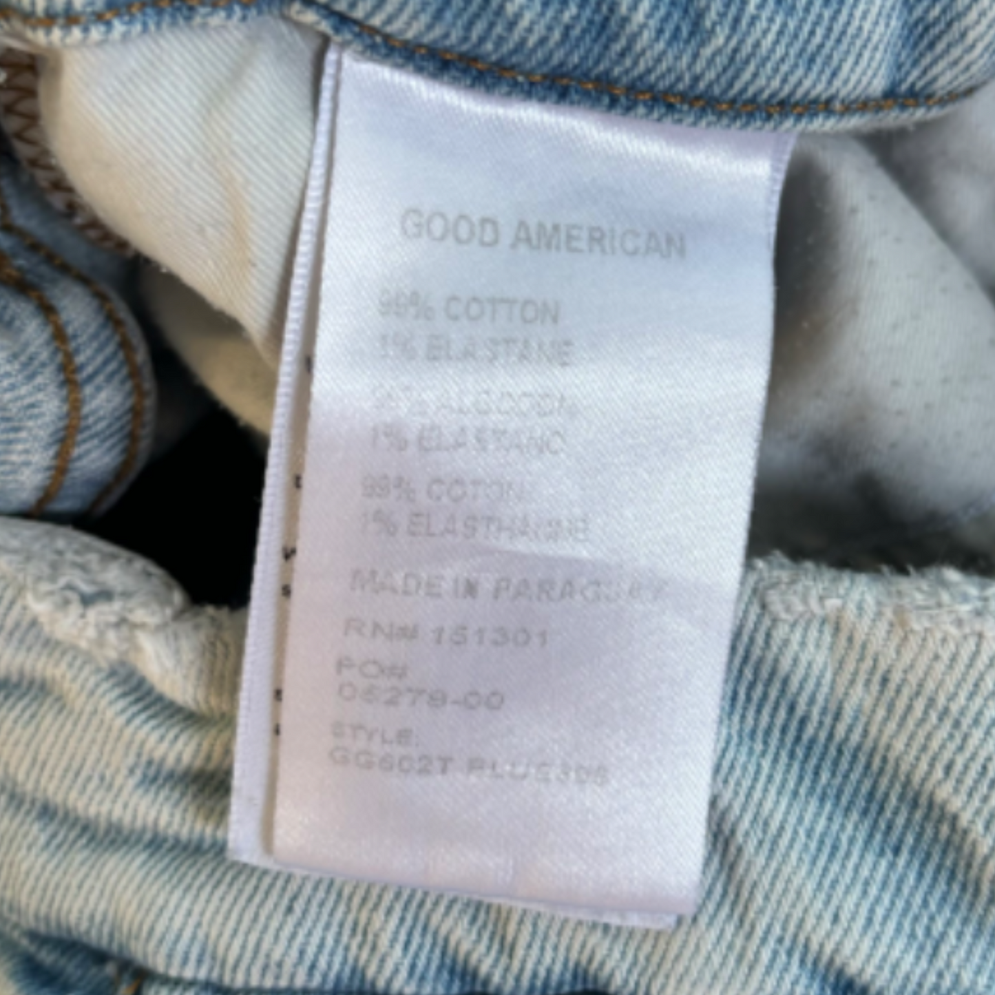 Jeans Straight By Good American In Blue Denim, Size: 4