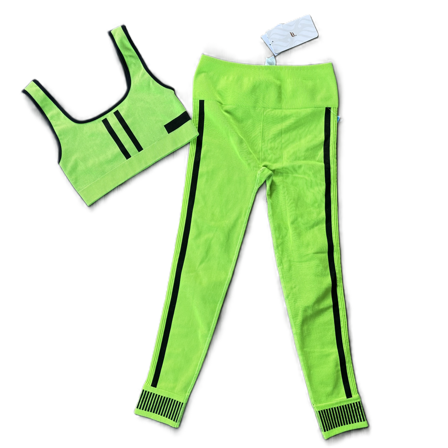 Athletic Pants 2pc By Fabletics In Green, Size: M