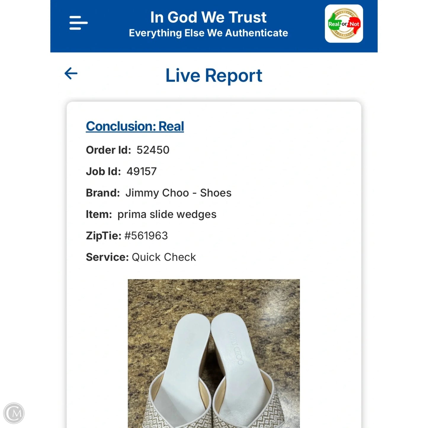 Sandals Luxury Designer By Jimmy Choo In White, Size: 6.5