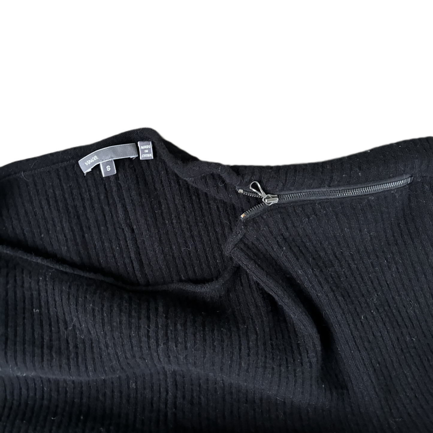 Sweater Short Sleeve By Vince In Black, Size: S