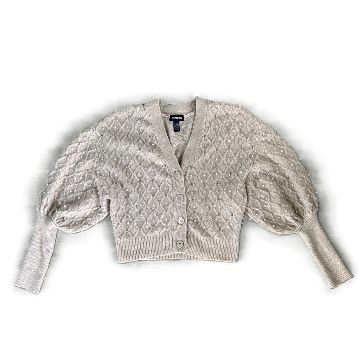 Sweater Cardigan By Express In Brown, Size: S