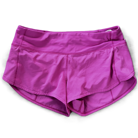 Athletic Shorts By Lululemon In Pink, Size: 4