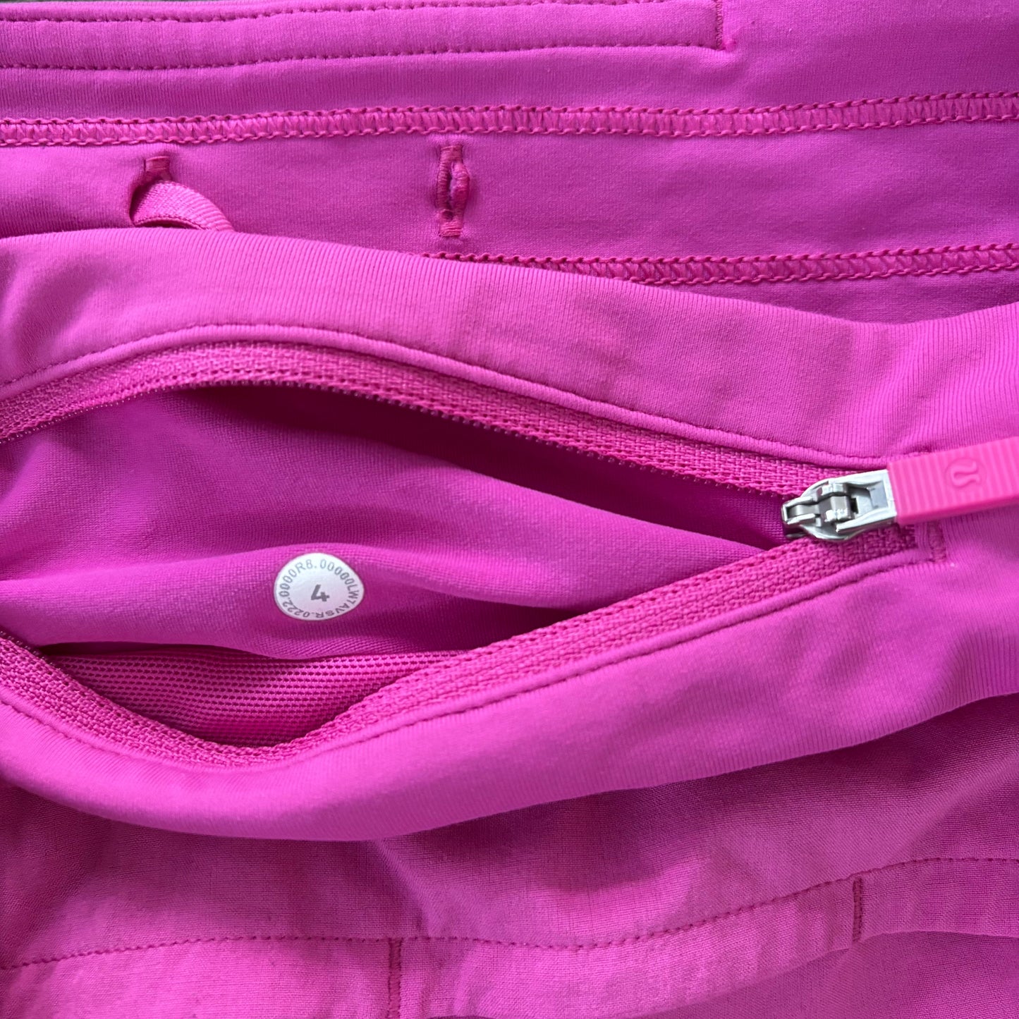 Athletic Shorts By Lululemon In Pink, Size: 4